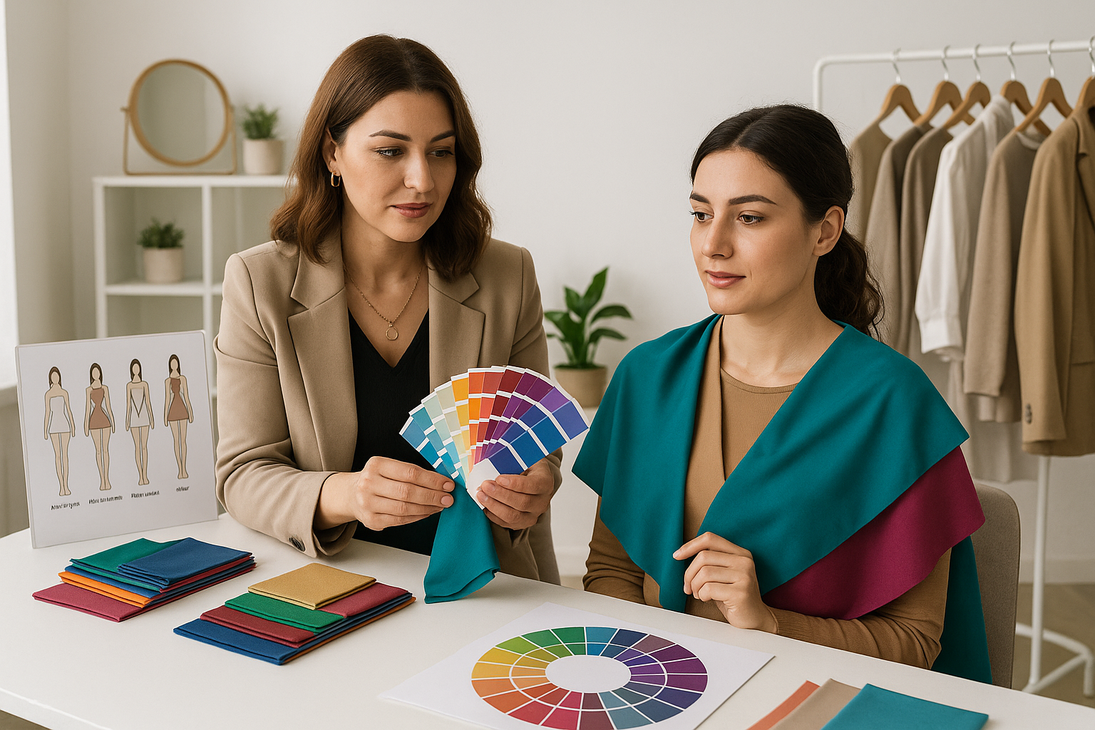 Professional color and body-type analysis consultation